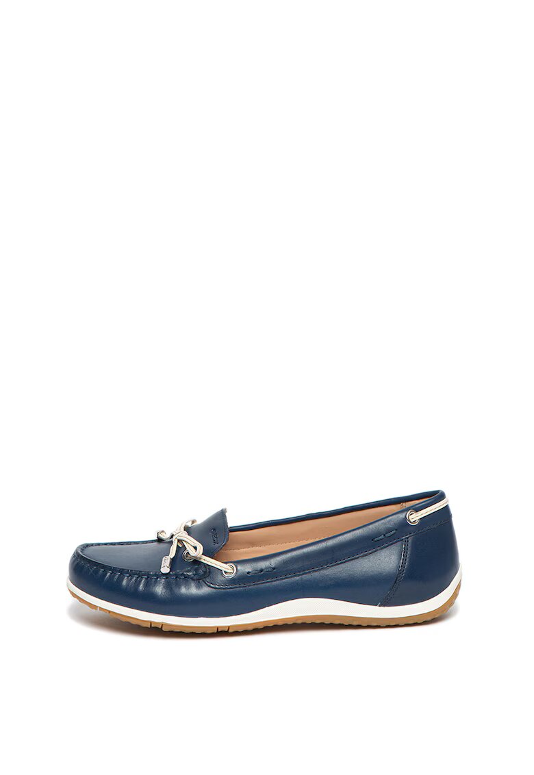 Geox Mocasini de piele Vega - Bleumarin