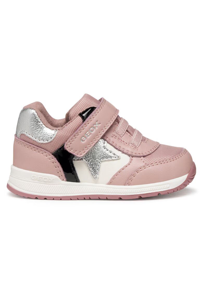 Geox Pantofi lifestyle pentru fete - din piele ecologica - multicolor