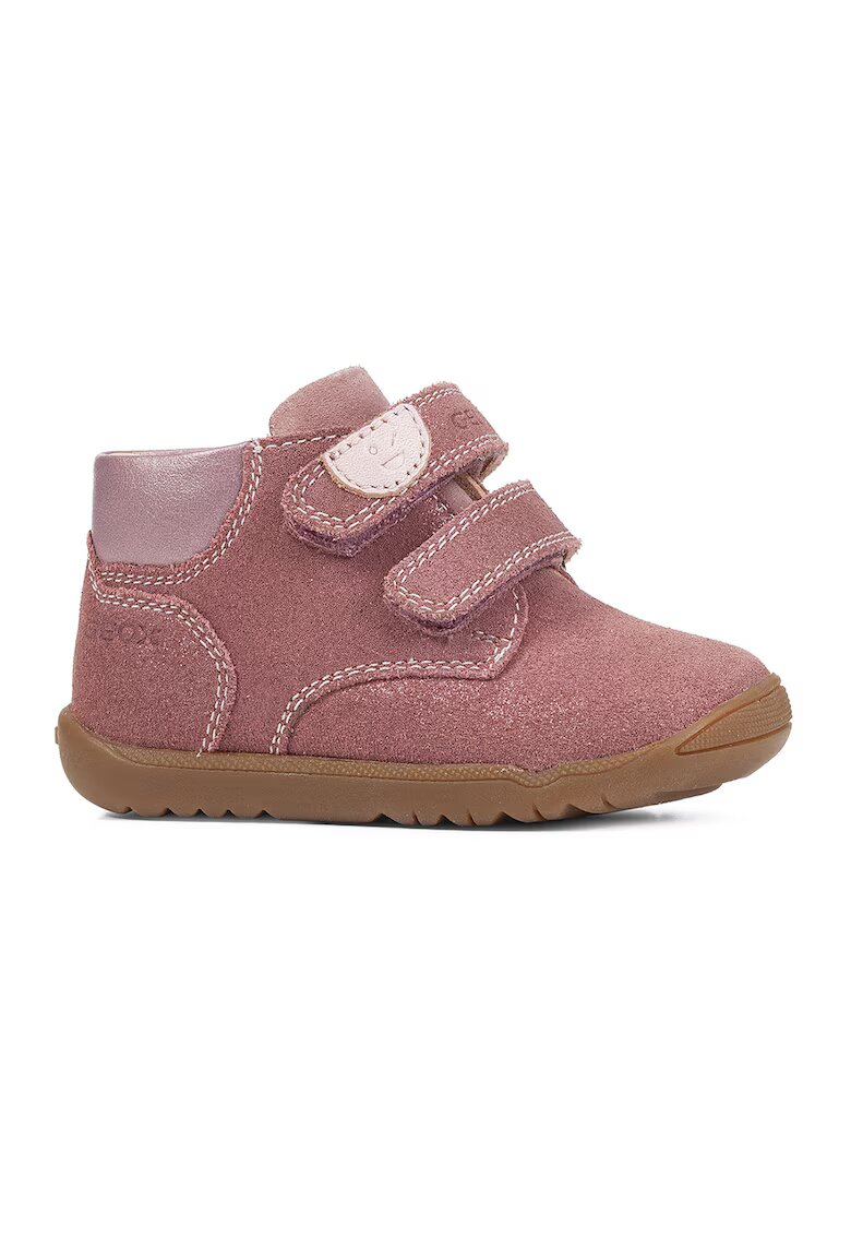 Geox Pantofi mid-high cu velcro Macchia - Roz prafuit