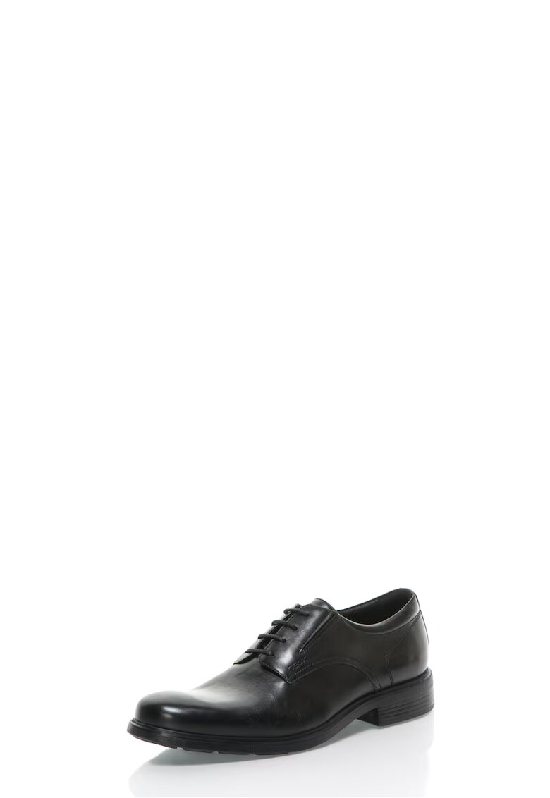 Geox Pantofi negri din piele Dublin