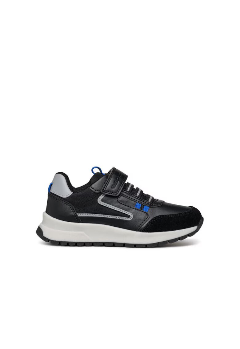 Geox Pantofi sport baieti 303949303 - Piele ecologica - Negru - Negru