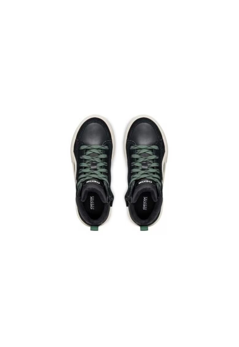 Geox Pantofi sport baieti 304070525 - Piele ecologica - Negru - Negru