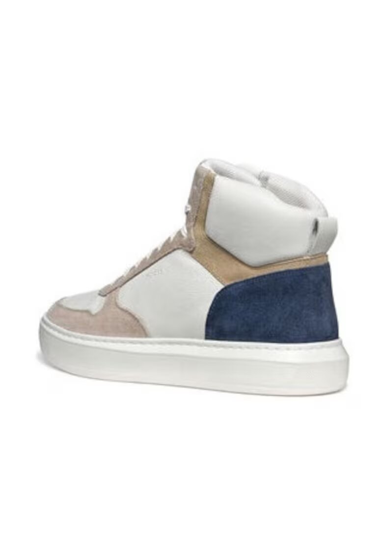 Geox Pantofi sport barbati 304629020 - Piele naturala - Alb - Alb