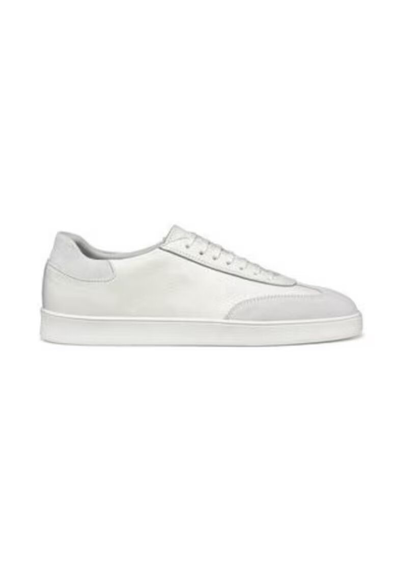 Geox Pantofi sport barbati 304629501 - Piele naturala - Alb - Alb