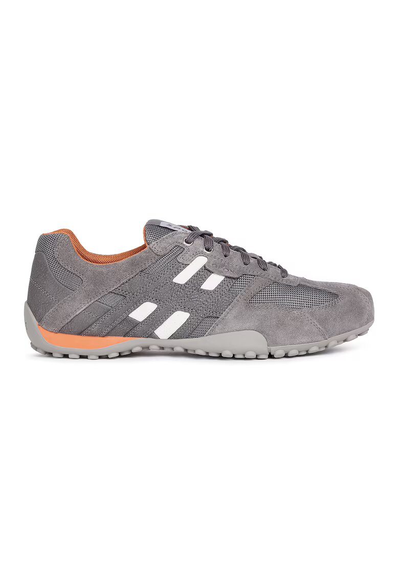 Geox Pantofi sport cu detalii din piele intoarsa - Gri