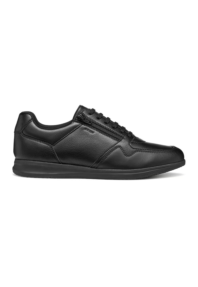 Geox Pantofi sport cu fermoar si insertii de piele - Negru
