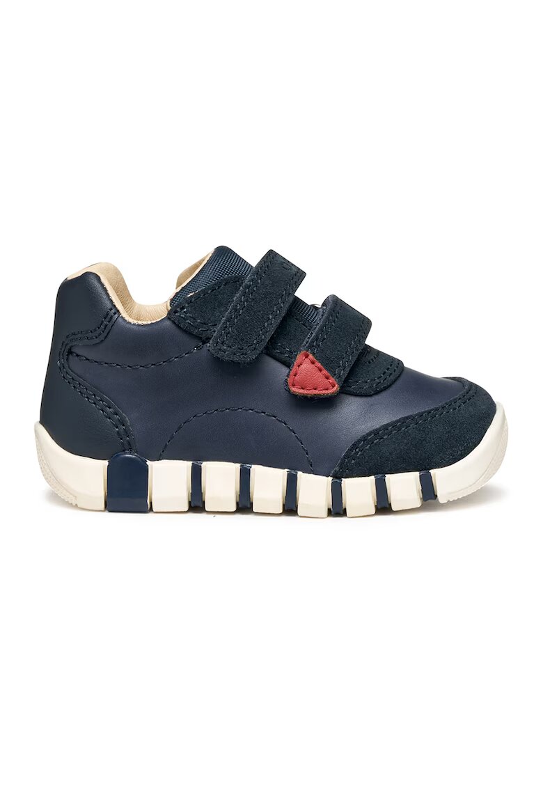 Geox Pantofi sport cu inchidere velcro si detaliu logo - Albastru ultramarin