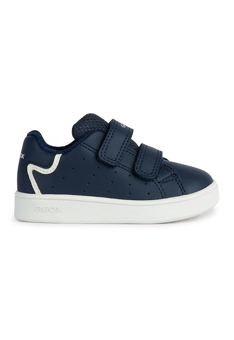 Geox Pantofi sport cu velcro si model perforat - Bleumarin