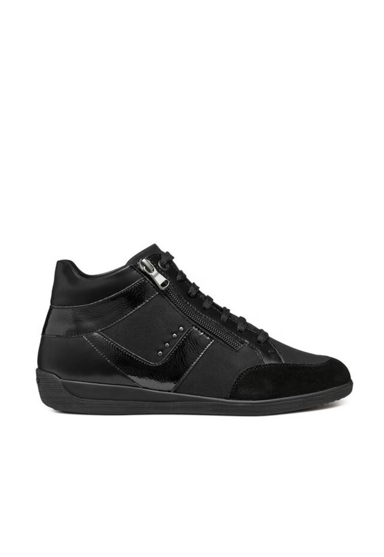 Geox Pantofi sport dama 304067297 - Piele ecologica - Negru - Negru