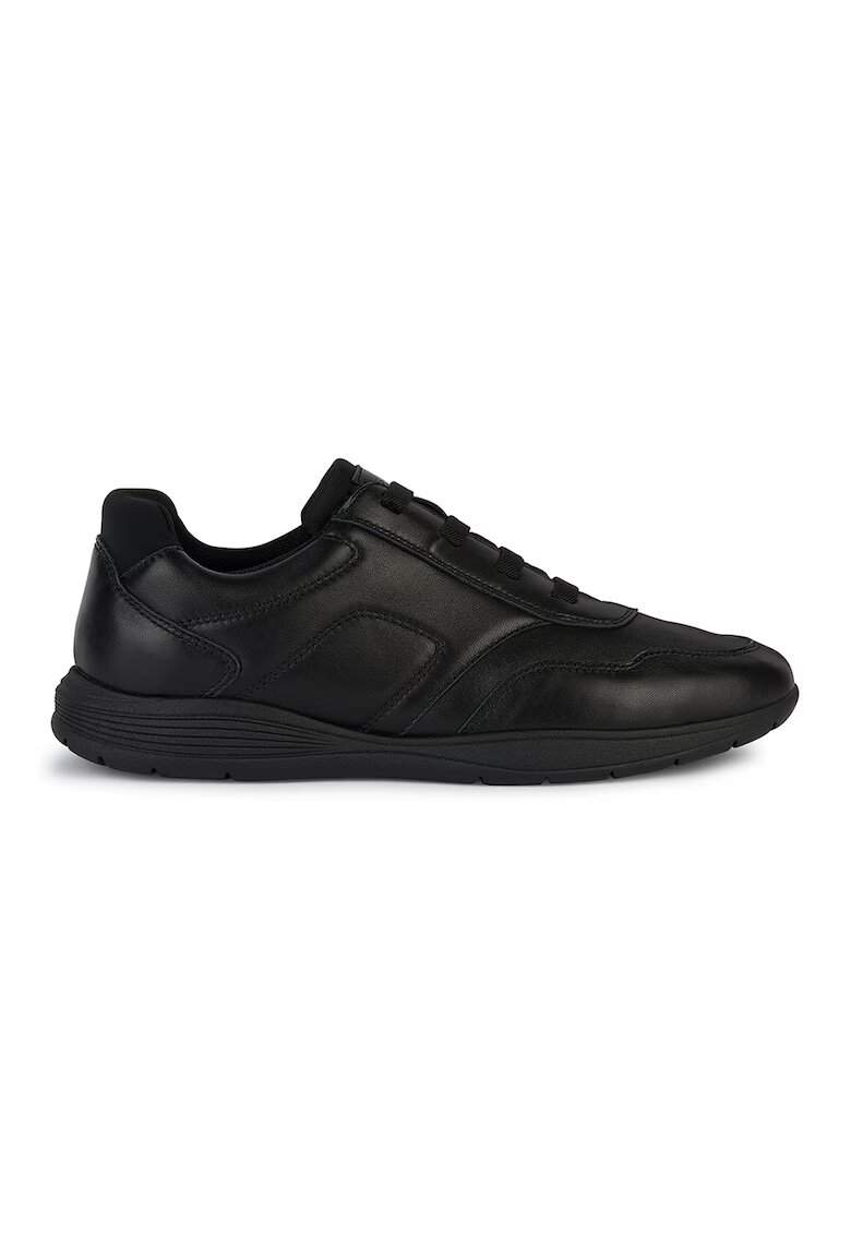 Geox Pantofi sport de piele - Negru