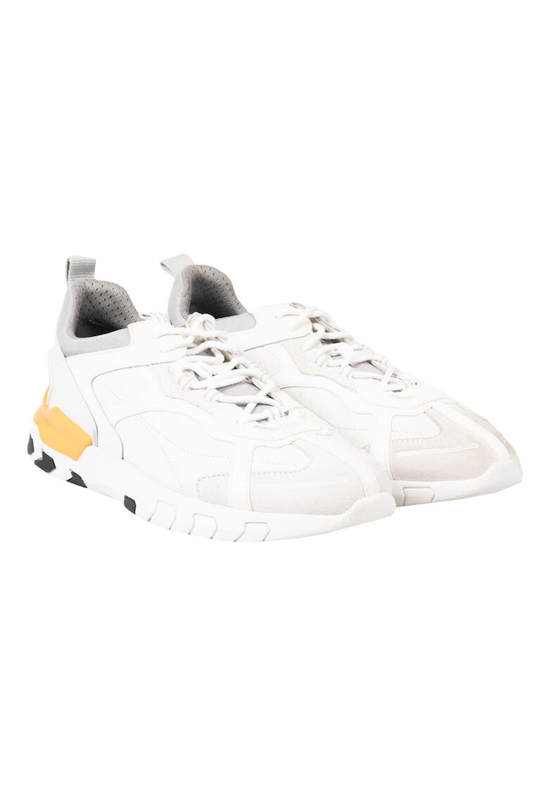 Geox Pantofi sport din piele cu detaliu contrastant pe partea din spate Grecale B -