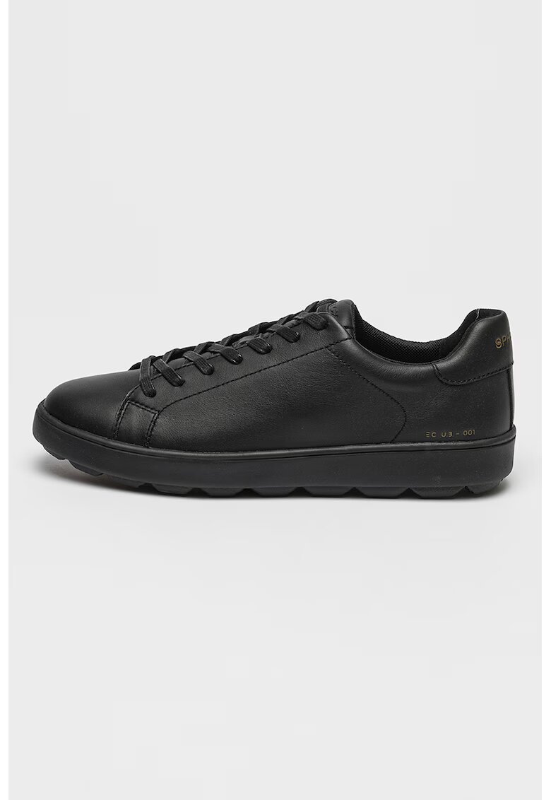 Geox Pantofi sport din piele Spherica - Negru