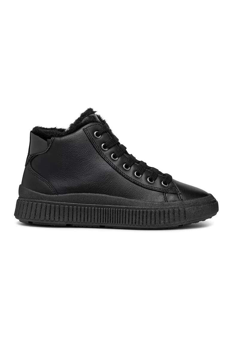 Geox Pantofi sport inalti de piele - Negru
