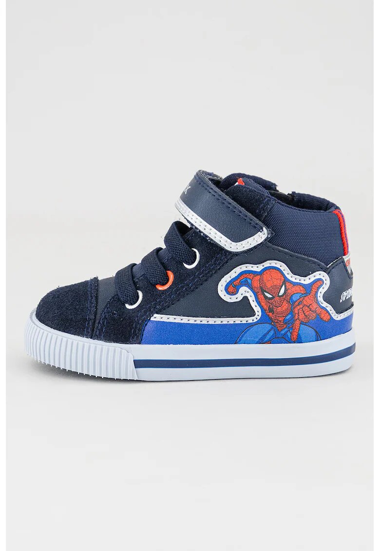 Geox Pantofi sport mid-high cu insertii de piele Kilwi - Bleumarin