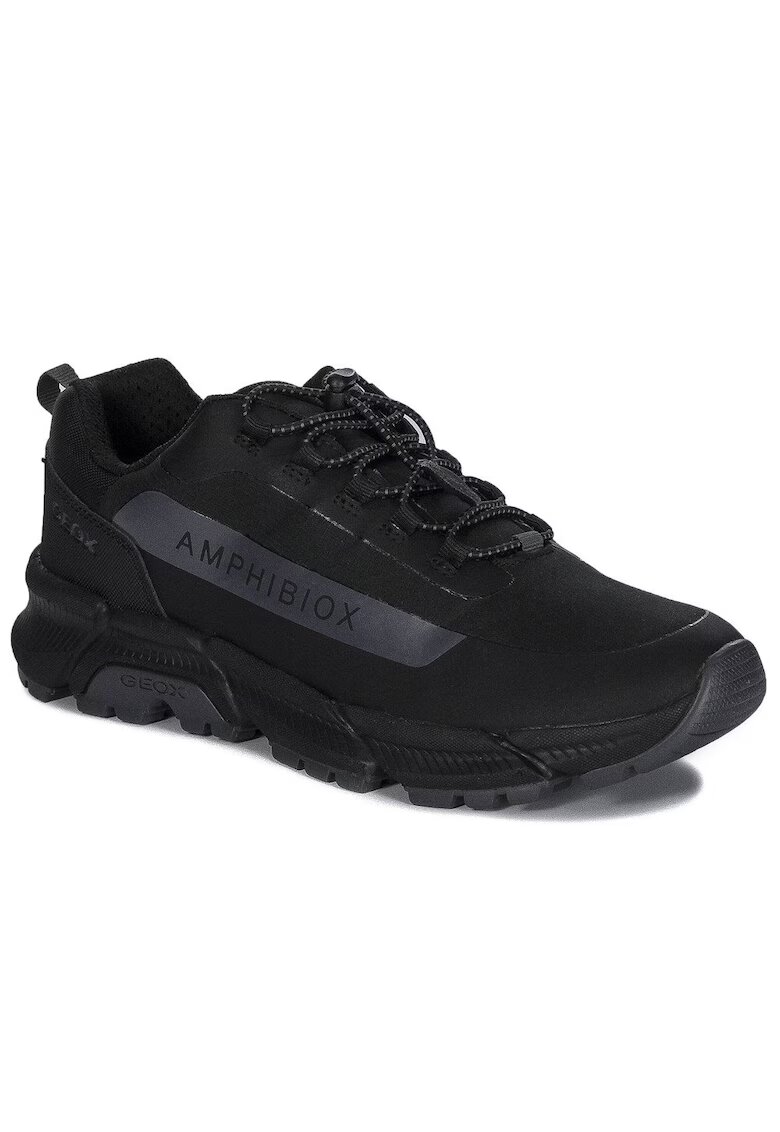 Geox Pantofi sport Universal Sneakersy Damskie Skorzane Amphibiox - Sintetic - Negru