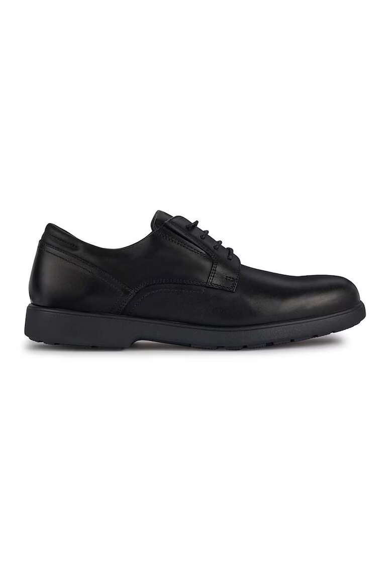 Geox Pantofi uni de piele - Negru