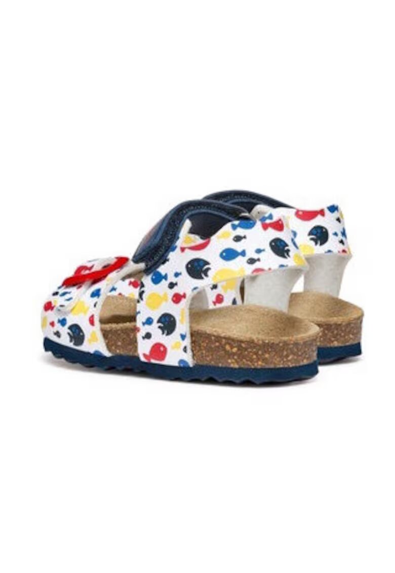 Geox Sandale baieti 304617584 - Piele ecologica - Alb - Alb