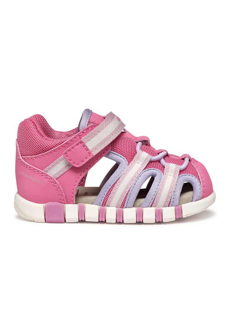 Geox Sandale cu banda velcro - Roz inchis/Lila