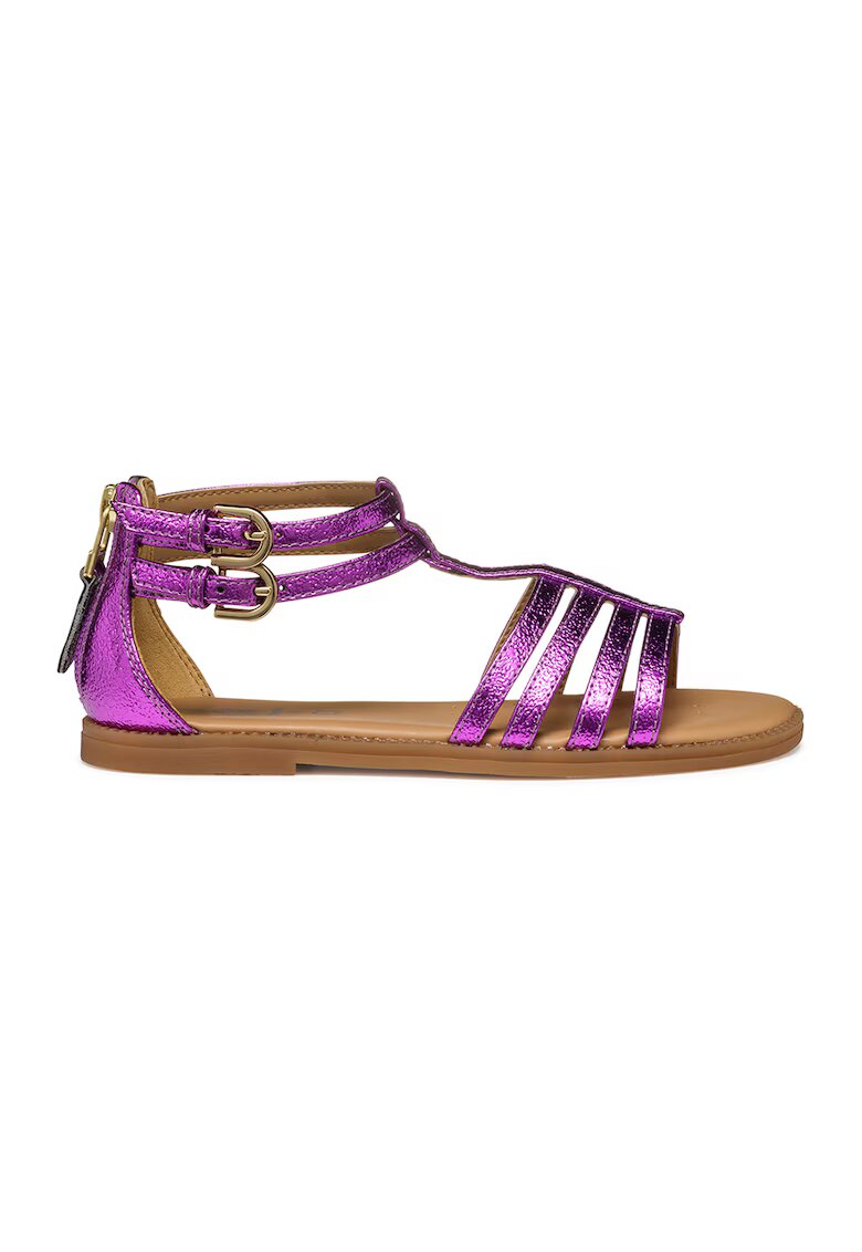 Geox Sandale cu barete multiple si catarama - Violet