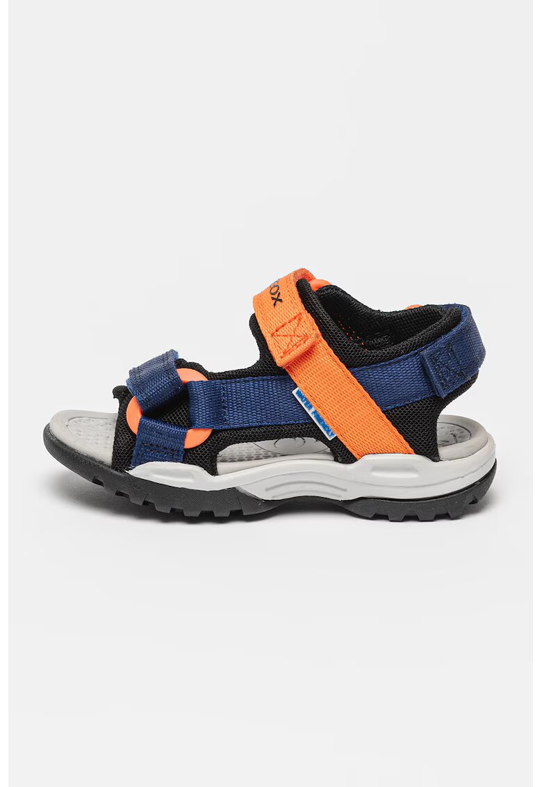 Geox Sandale cu inchidere velcro Borrealis - Portocaliu/Bleumarin