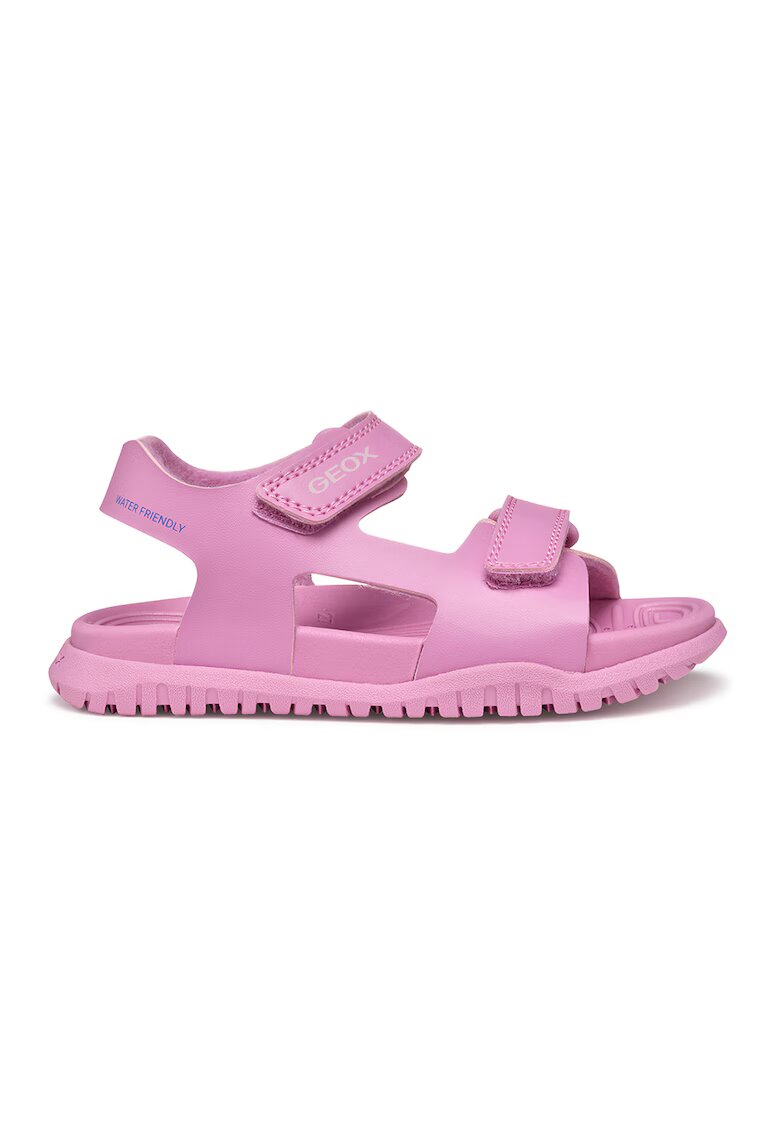 Geox Sandale cu velcro si logo discret - Roz