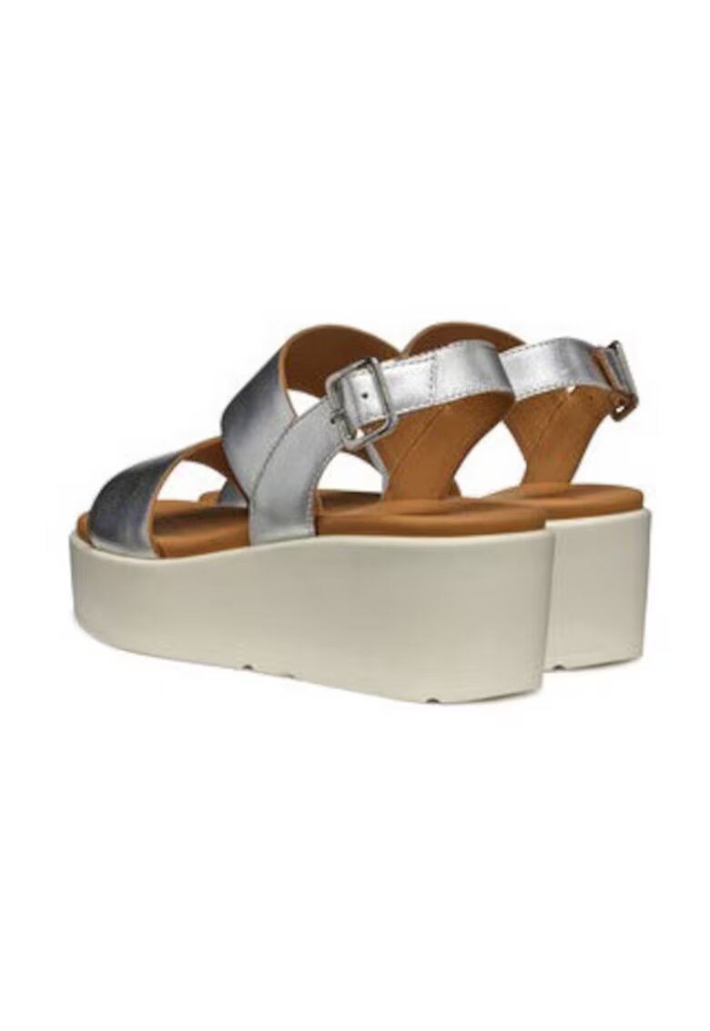 Geox Sandale dama 304618437 - Piele naturala - Argintiu - Argintiu
