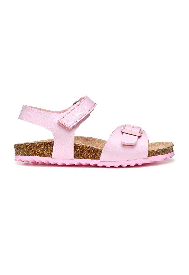 Geox Sandale din piele ecologica Adriel - Roz