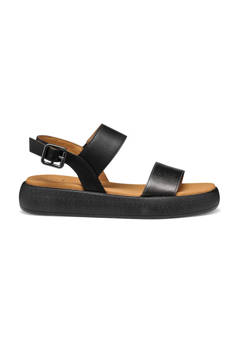 Geox Sandale din piele ecologica - Negru