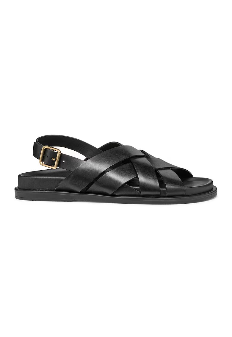 Geox Sandale din piele - Negru
