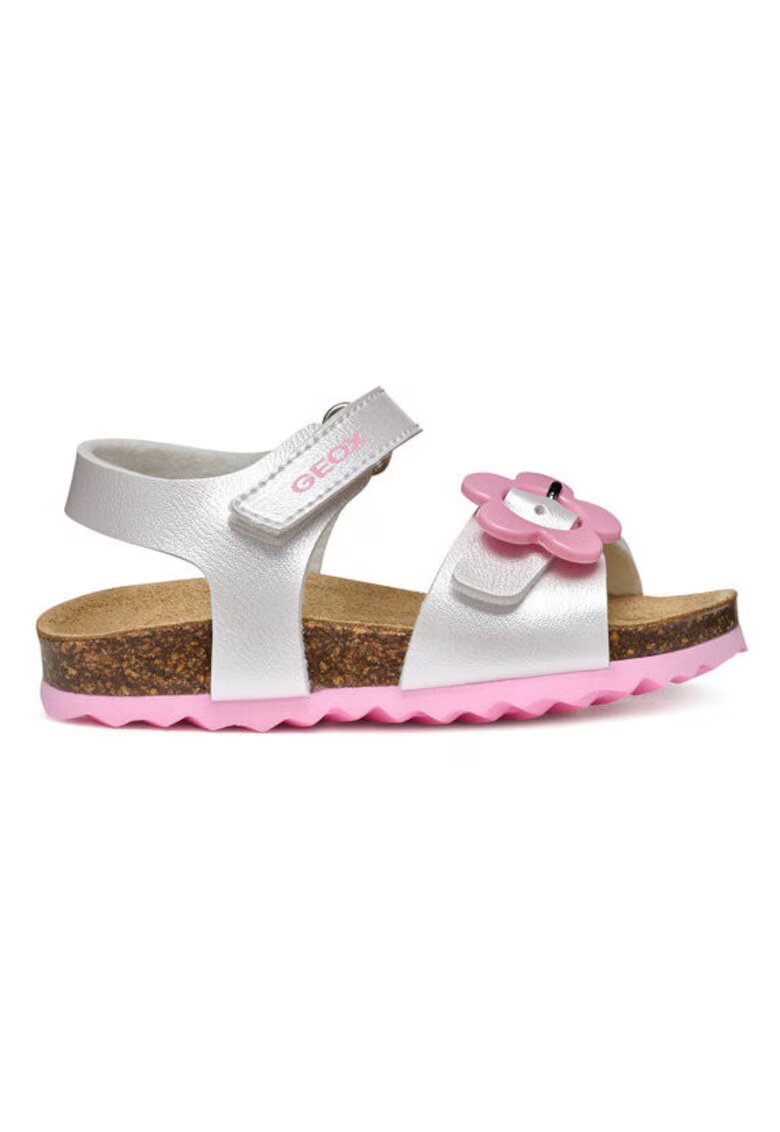 Geox Sandale fete 304458736 - Piele ecologica - Alb - Alb