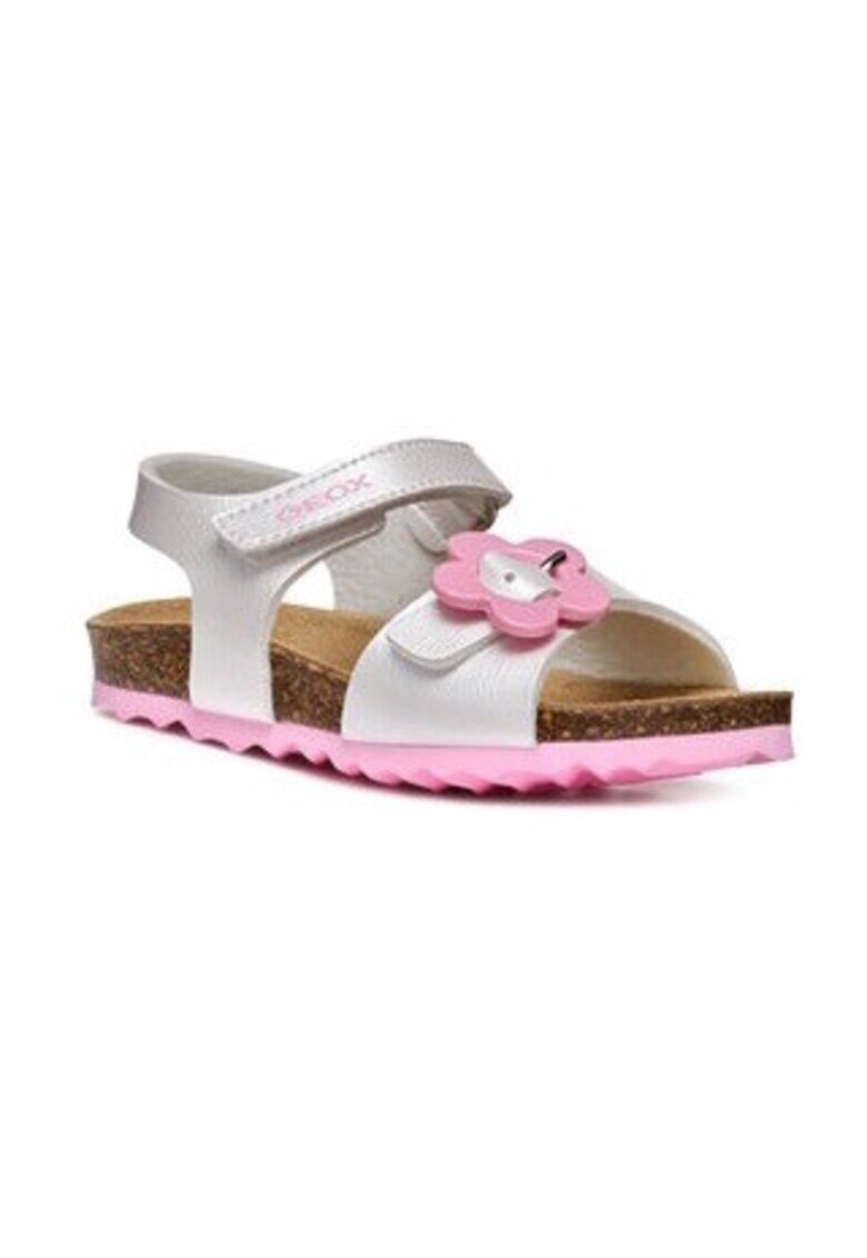 Geox Sandale fete 304458743 - Piele ecologica - Alb - Alb
