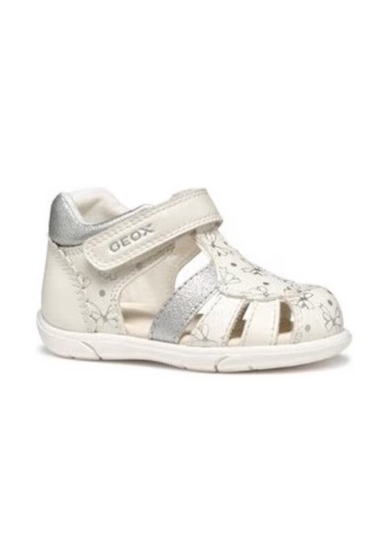 Geox Sandale fete 304617485 - Piele ecologica - Alb - Alb
