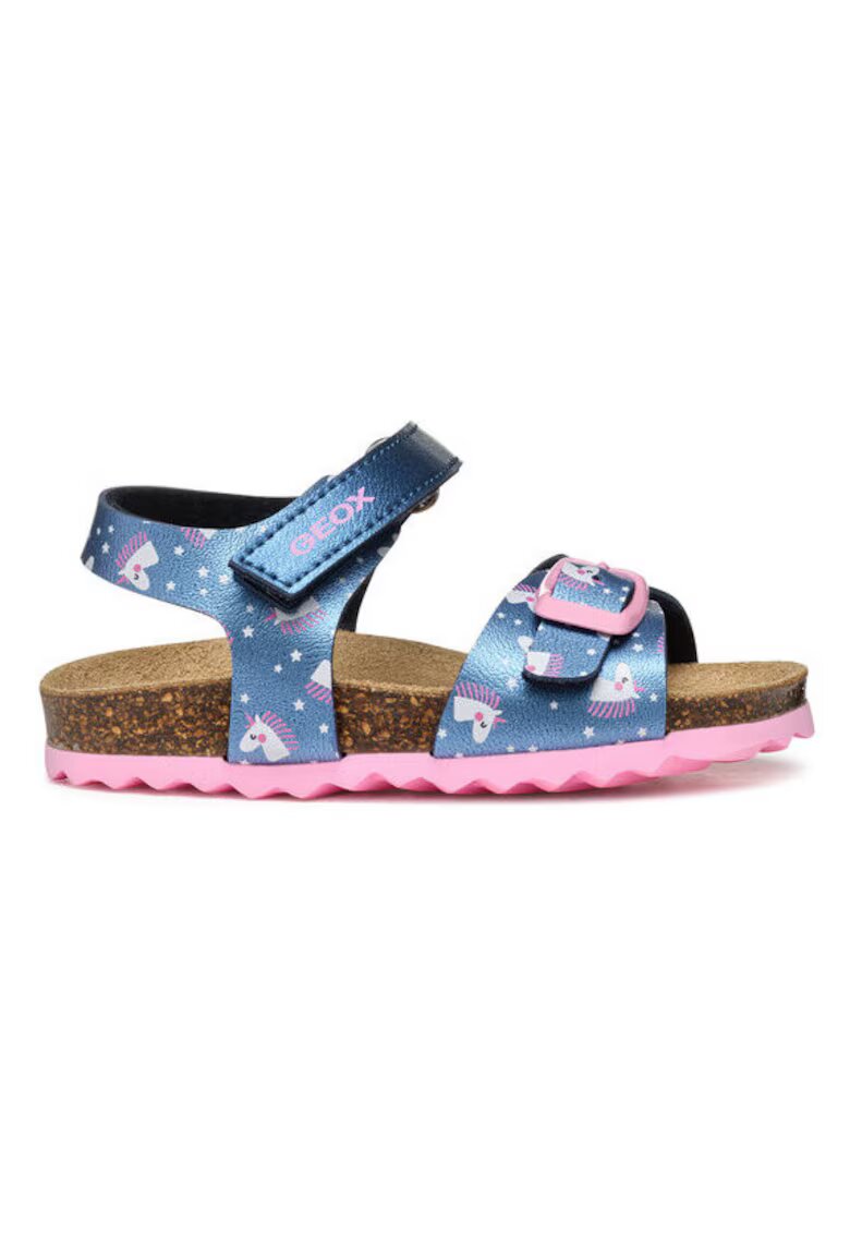 Geox Sandale fete 304617645 - Piele ecologica - Albastru - Albastru
