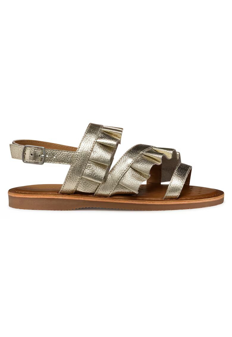 Geox Sandale fete - J55BSB-00044 - Piele naturala - Auriu - Auriu