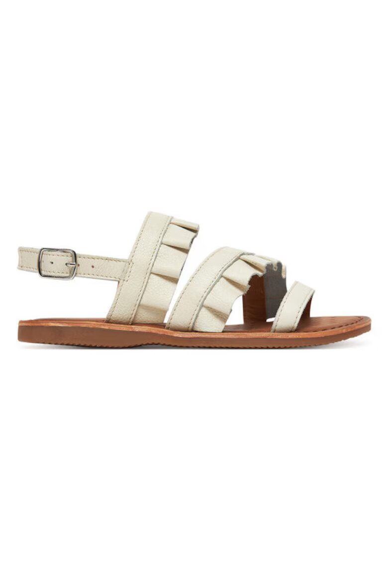 Geox Sandale fete - J55BSB-00085 - Piele naturala - Alb - Alb