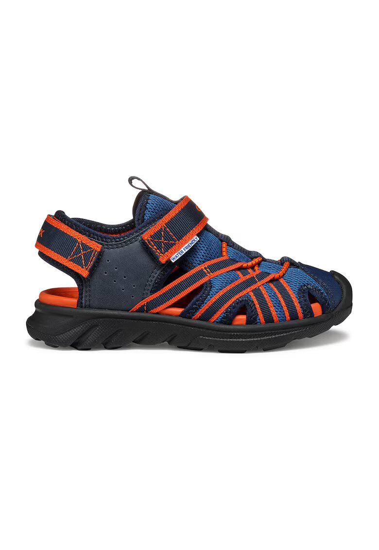 Geox Sandale fisherman cu velcro Airadyum - Rosu/Bleumarin