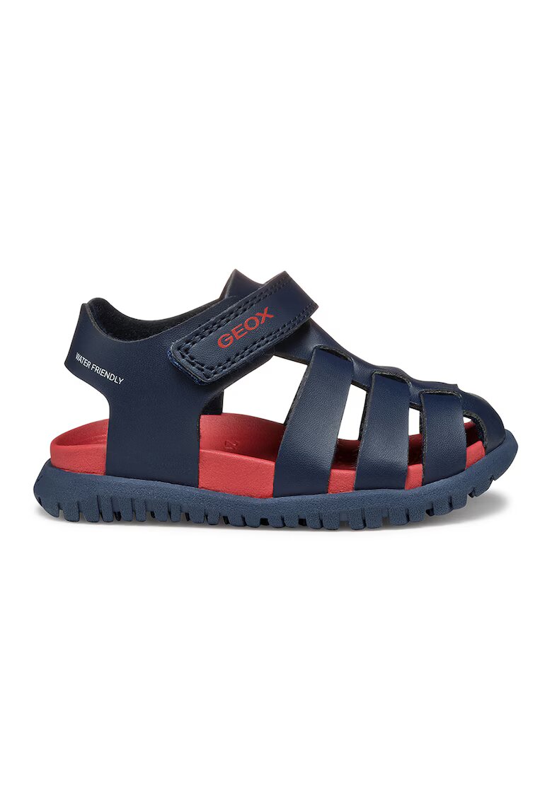 Geox Sandale impermeabile de piele ecologica Fusbetto - Bleumarin