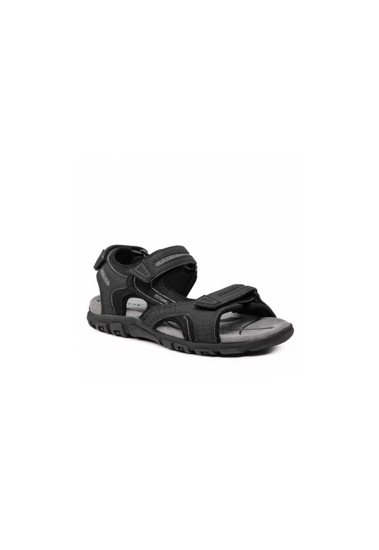 Geox Sandale pentru barbati - Piele intoarsa - Negru -