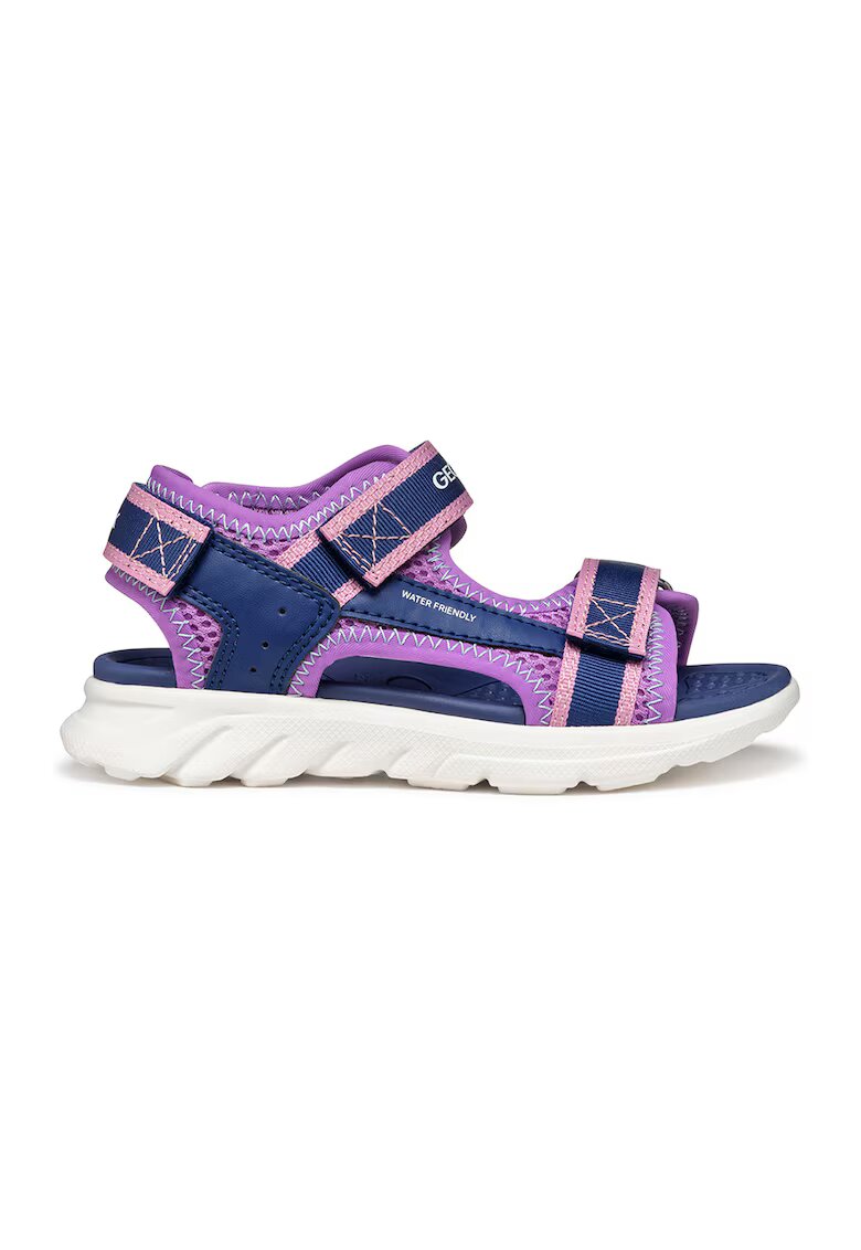 Geox Sandale rezistente la apa cu velcro Airadyum - Lila/Bleumarin