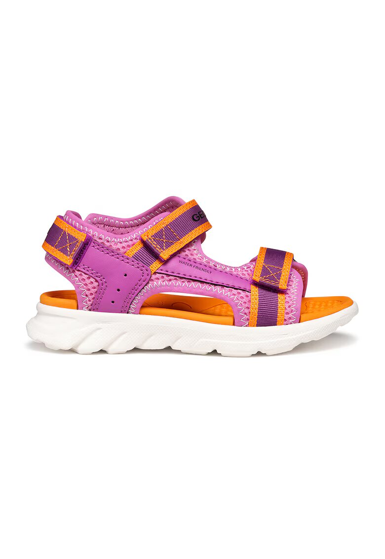 Geox Sandale rezistente la apa cu velcro Airadyum - Portocaliu/Fucsia