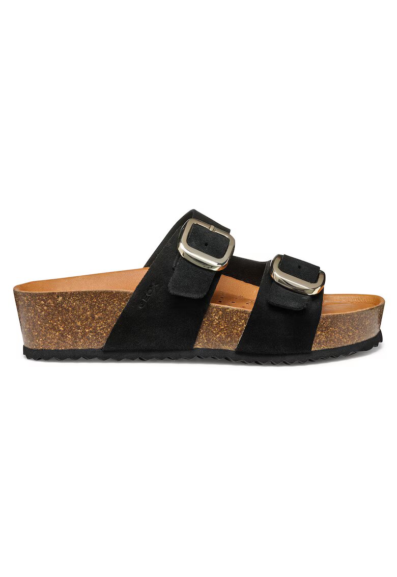 Geox Slapi dama - D551DA-00022 - Piele naturala - Negru - Negru
