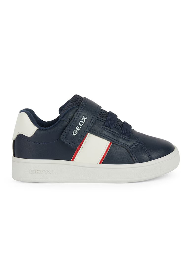 Geox Tenisi din piele ecologica cu velcro - Bleumarin