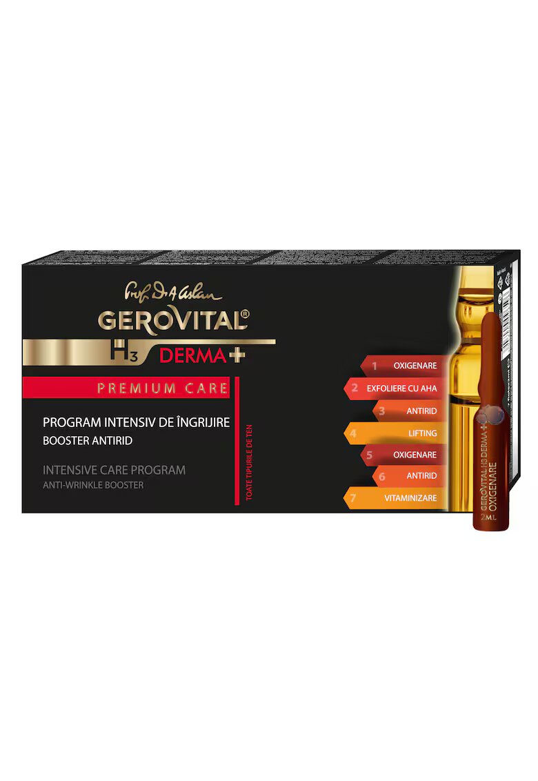 Gerovital Fiole program intensiv de ingrijire H3 Derma+ Premium Care - 7 buc x 2 ml