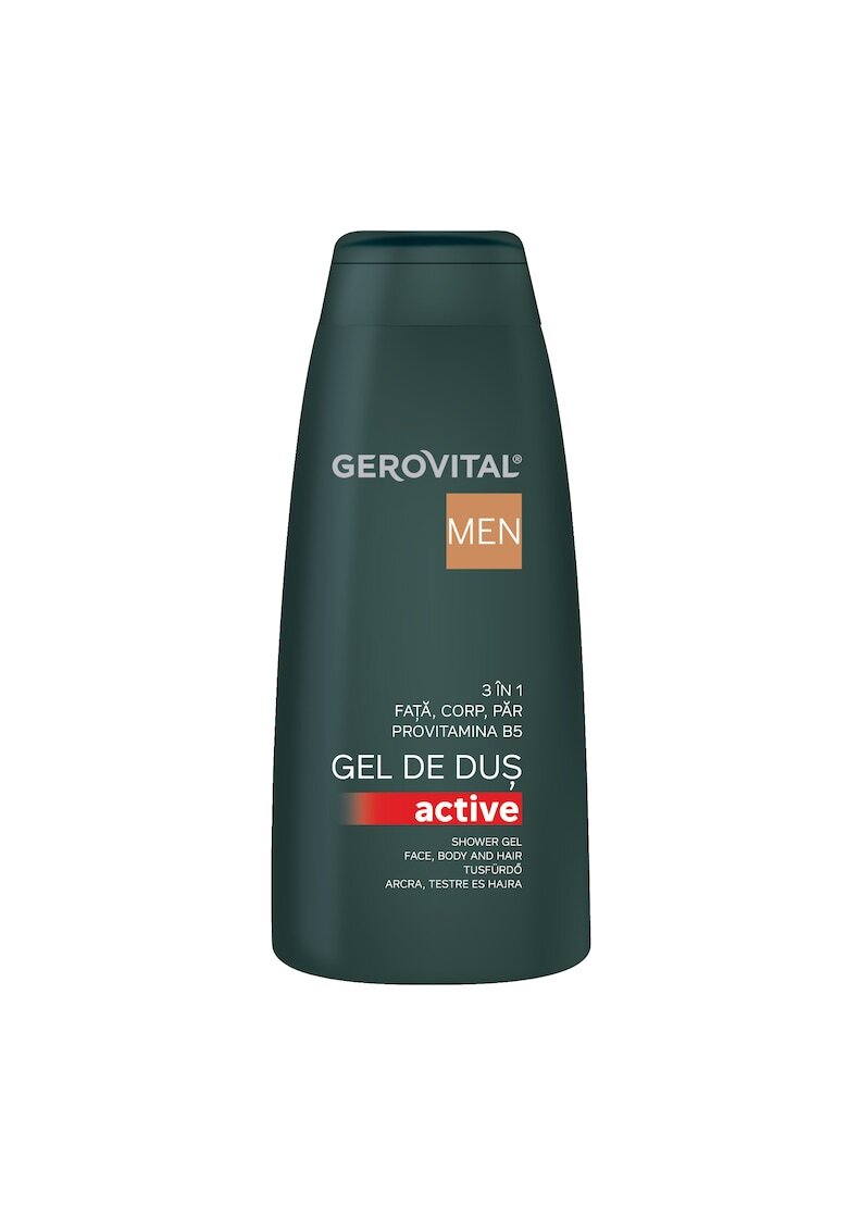 Gerovital Gel de dus Men 3 in 1 - Revitalizare/Hidratare/Efect energizant - 400 ml