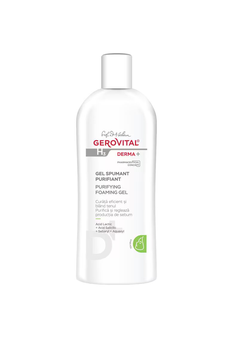 Gerovital H3 Prof Dr Ana Aslan Derma Gel spumant purifiant Gerovital H3 Derma+ - 200 ml