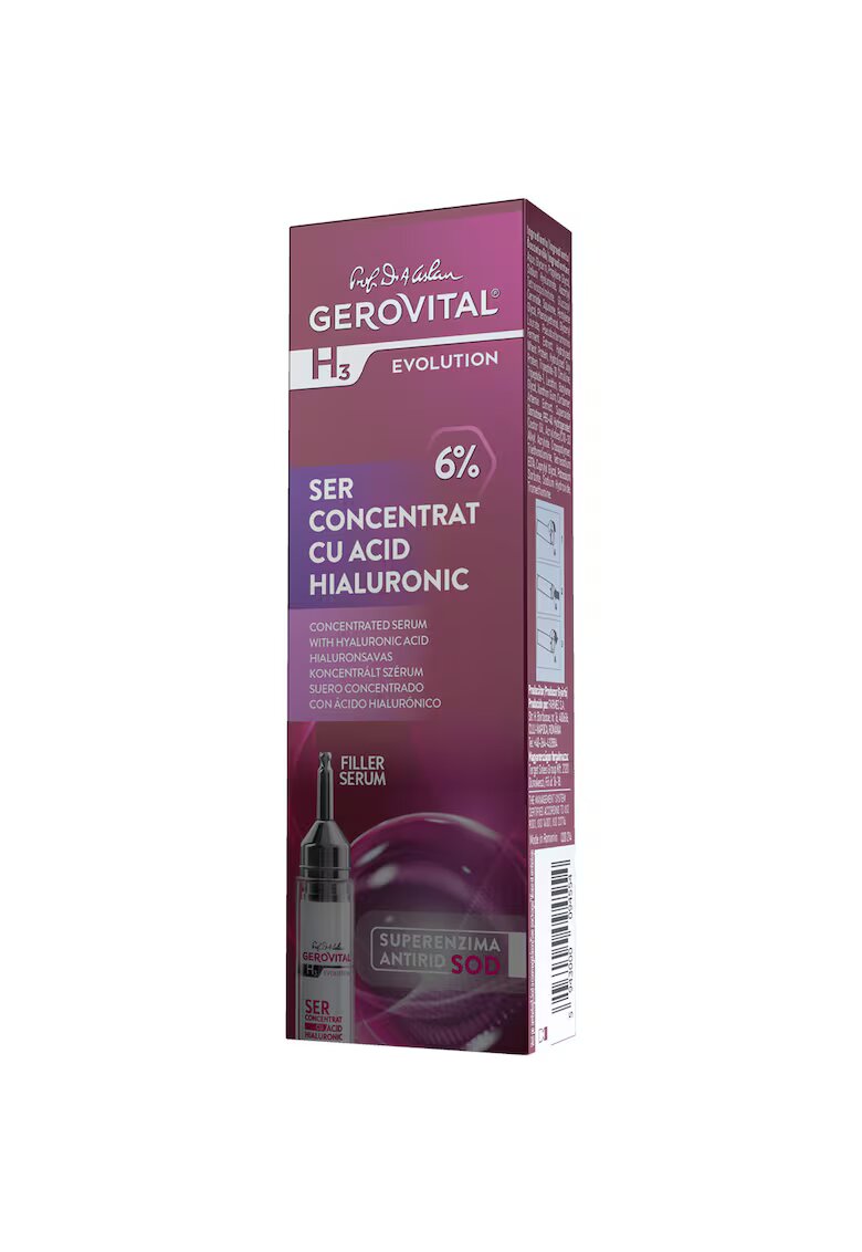 Gerovital Ser H3 Evolution cu acid hialuronic concentratie 6% - 10 ml