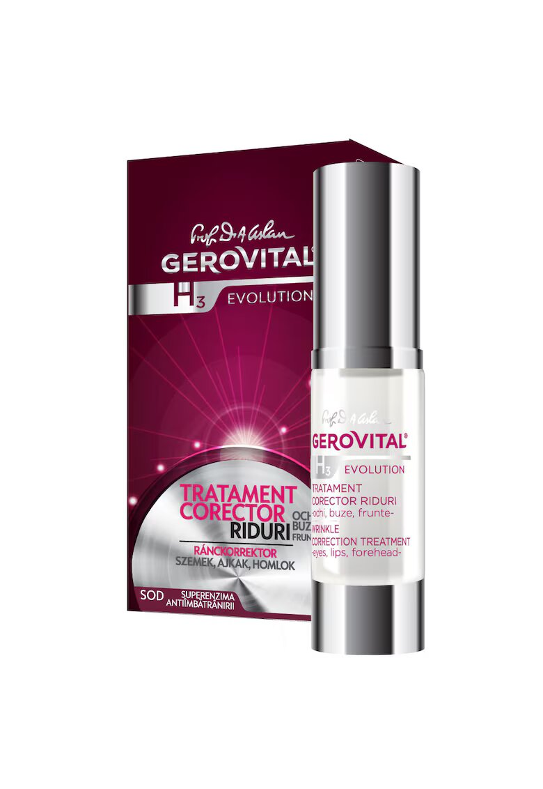 Gerovital Tratament corector pentru riduri H3 Evolution - 15 ml