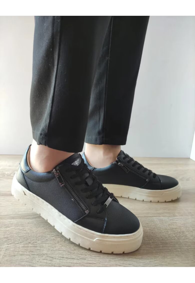 GiAnni Pantofi Casual Barbati Y195 Negri - Negru - Negru