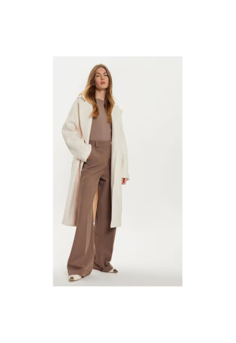 Gina Tricot Palton dama - 304386367 - Poliester reciclat/Poliester - Bej - Bej