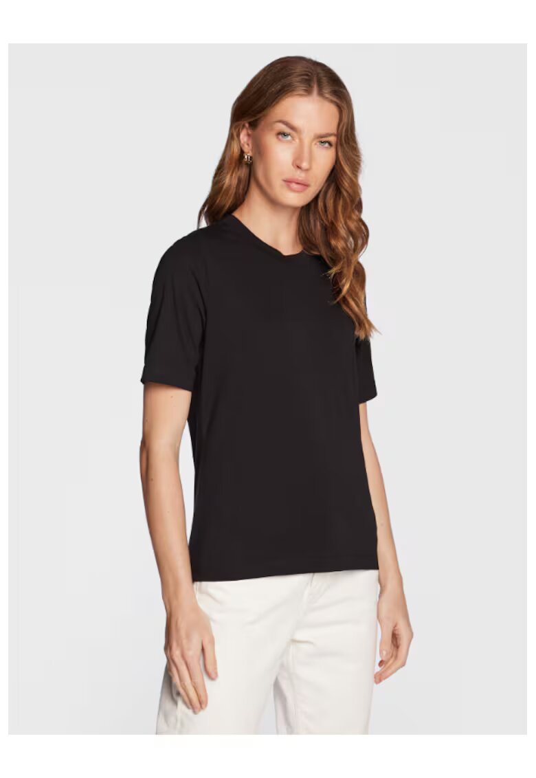 Gina Tricot Tricou dama - 301541110 - Bumbac - Negru